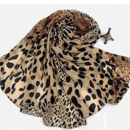 Šála styl Animal s proměnlivým leopardím vzorem