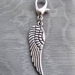 Přívěšek Andělské křídlo na karabince, na klíče, na kabelku